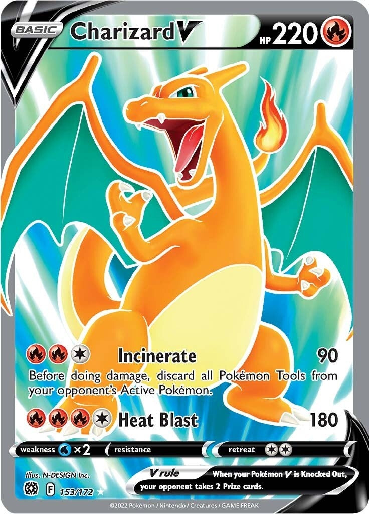 Image for Charizard V (Full Art) (153/172) - Pokemon