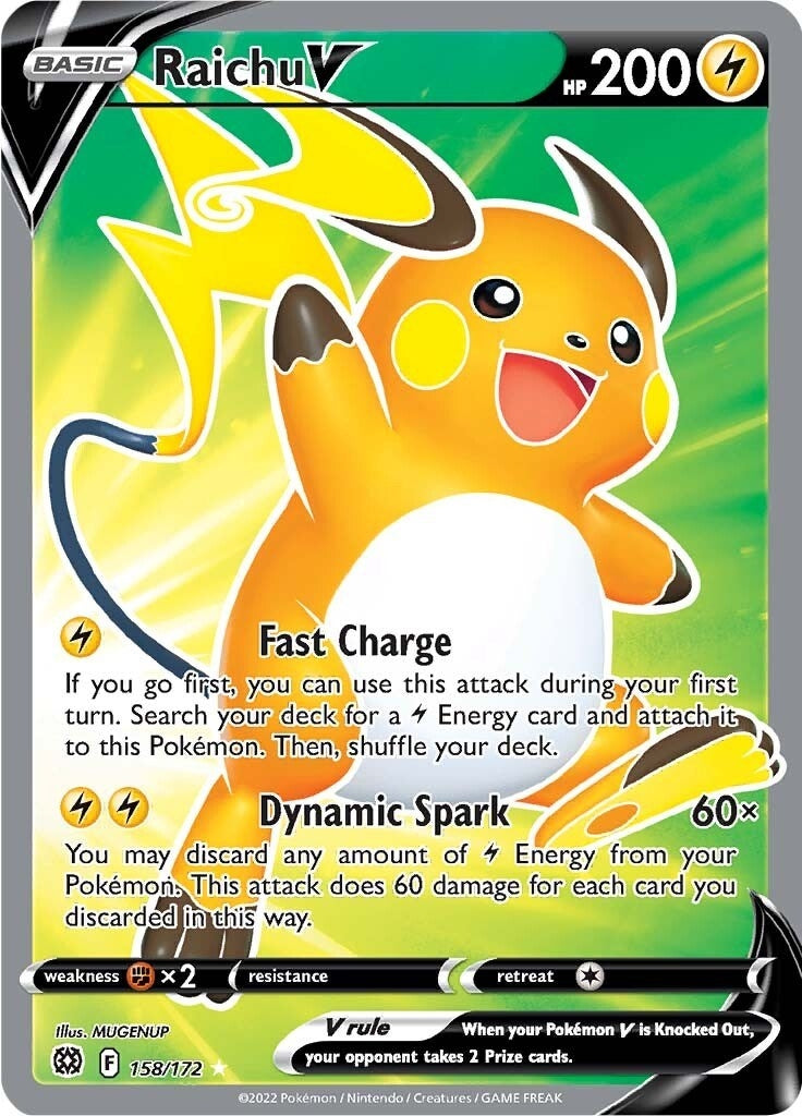 Image for Raichu V (Full Art) (158/172) - Pokemon