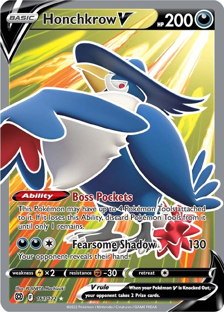 Image for Honchkrow V (Full Art) (161/172) - Pokemon