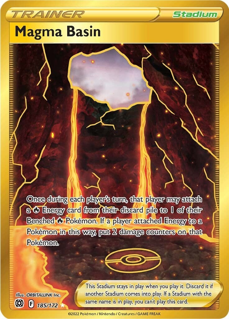 Image for Magma Basin (Secret) (185/172) - Pokemon