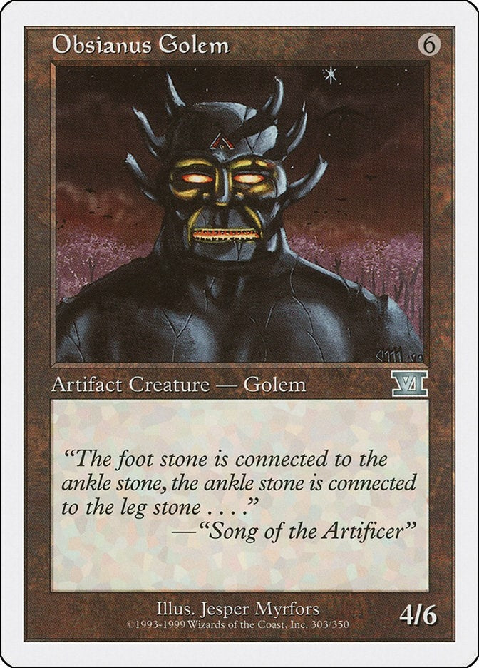 Image for Obsianus Golem (303) - Magic: The Gathering