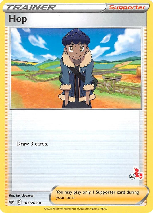 Image for Hop - 165/202 (#28 Cinderace Stamped) (165/202) - Pokemon