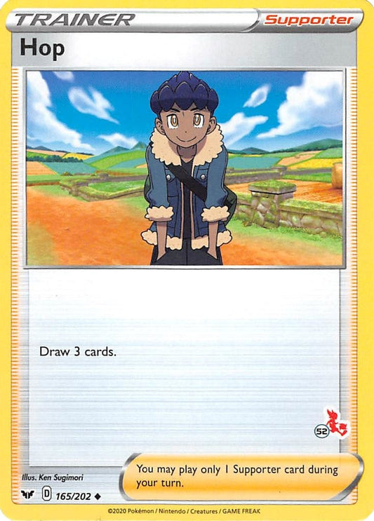 Image for Hop - 165/202 (#52 Cinderace Stamped) (165/202) - Pokemon