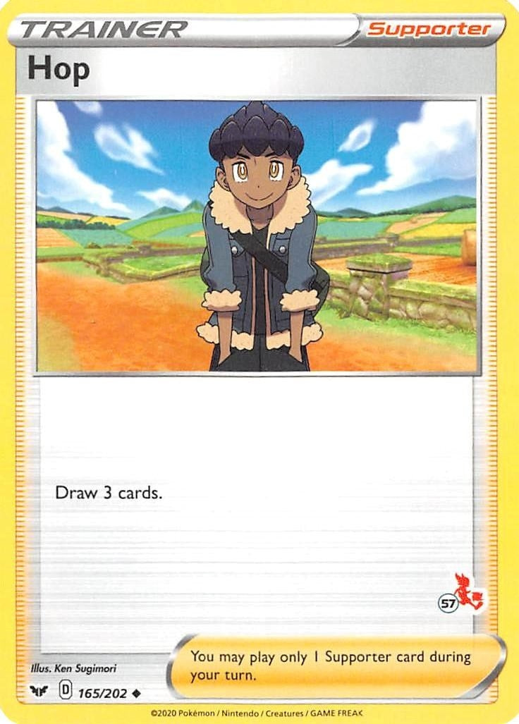 Image for Hop - 165/202 (#57 Cinderace Stamped) (165/202) - Pokemon