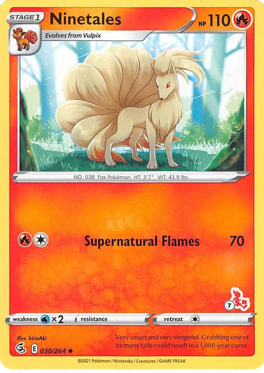 Image for Ninetales - 030/264 (#7 Cinderace Stamped) (030/264) - Pokemon
