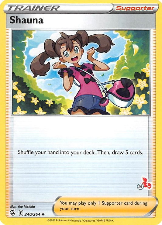 Image for Shauna - 240/264 (#21 Cinderace Stamped) (240/264) - Pokemon