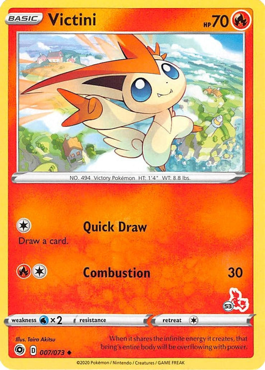 Image for Victini - 007/073 (#53 Cinderace Stamped) (007/073) - Pokemon
