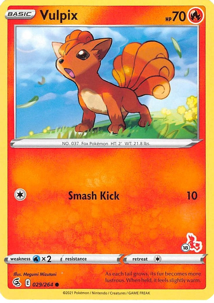 Image for Vulpix - 029/264 (#18 Cinderace Stamped) (029/264) - Pokemon