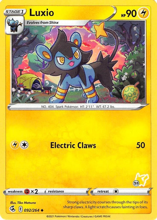 Image for Luxio - 092/264 (#53 Pikachu Stamped) (092/264) - Pokemon