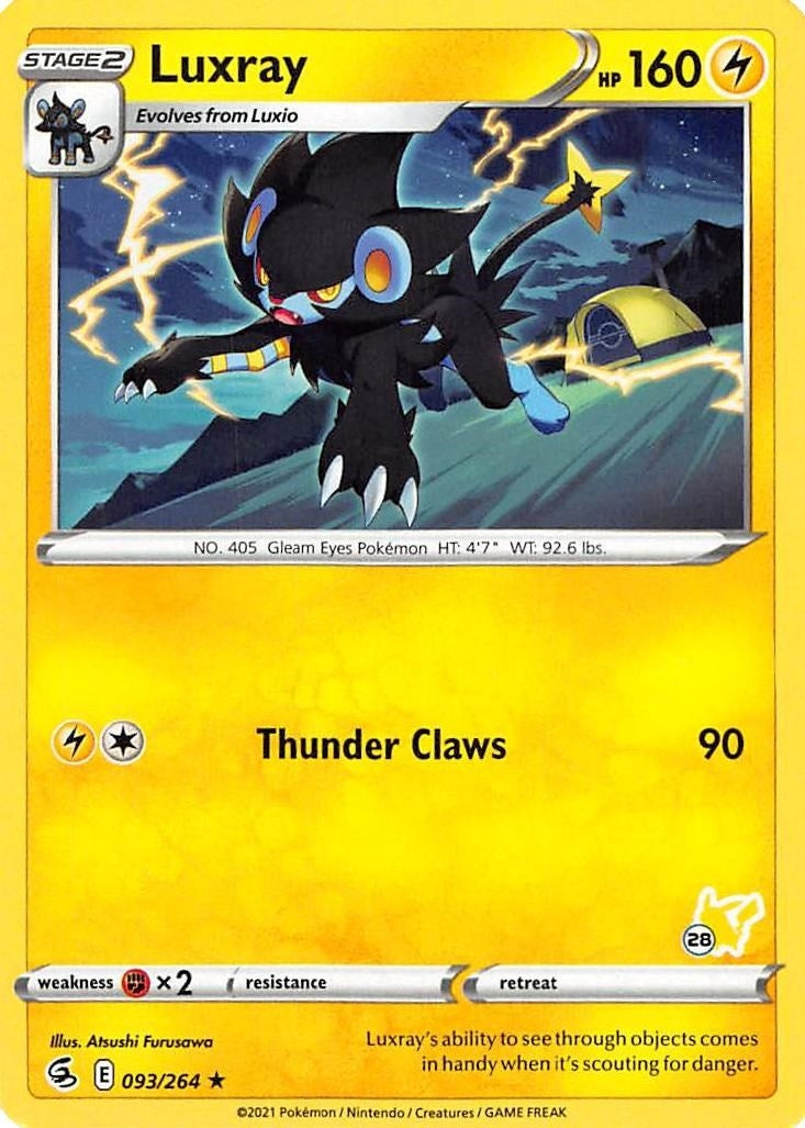 Image for Luxray - 093/264 (#28 Pikachu Stamped) (093/264) - Pokemon