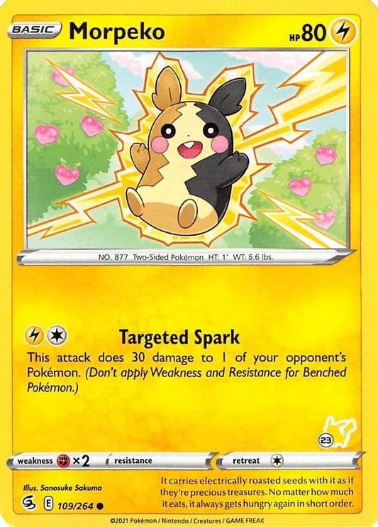 Image for Morpeko - 109/264 (#23 Pikachu Stamped) (109/264) - Pokemon