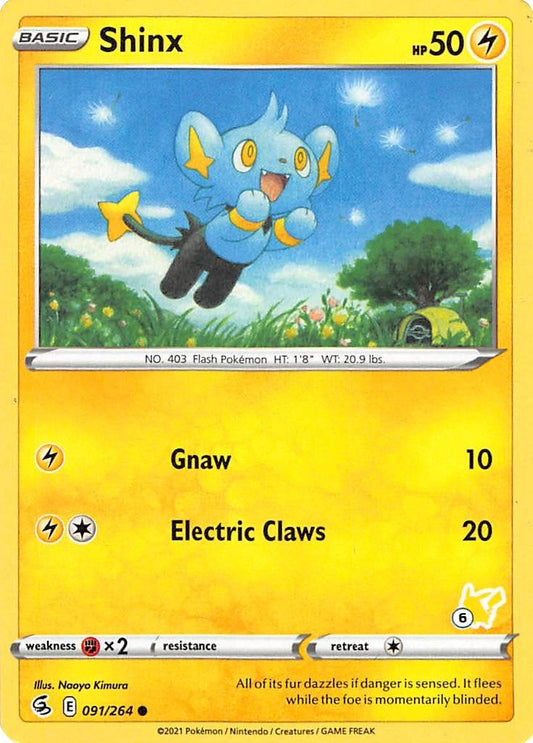 Image for Shinx - 091/264 (#6 Pikachu Stamped) (091/264) - Pokemon