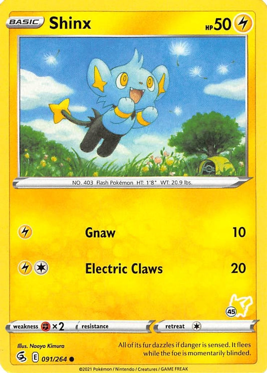 Image for Shinx - 091/264 (#45 Pikachu Stamped) (091/264) - Pokemon