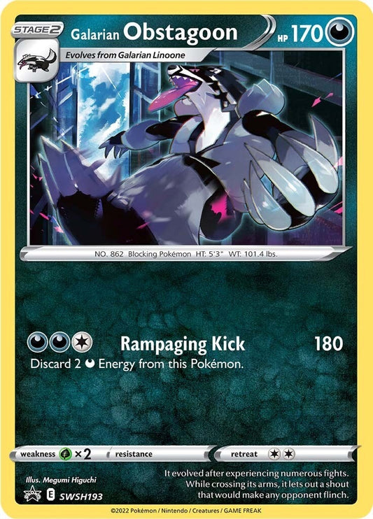 Image for Galarian Obstagoon - SWSH193 (SWSH193) - Pokemon