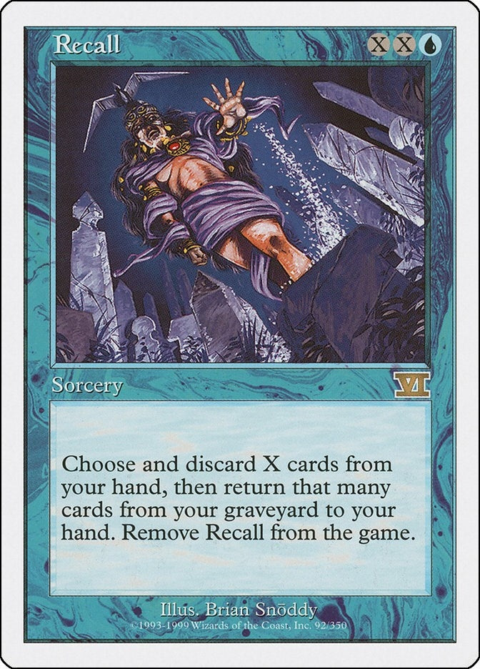 Image for Recall (92) - Magic: The Gathering