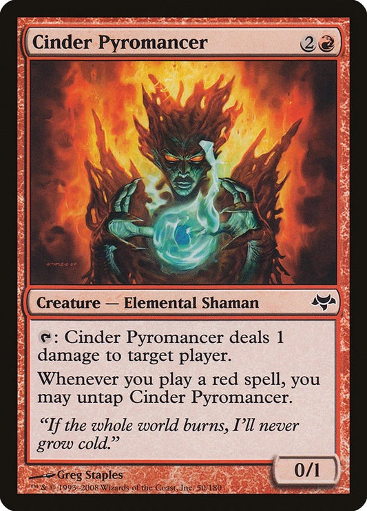Image for Cinder Pyromancer (50) - Magic: The Gathering