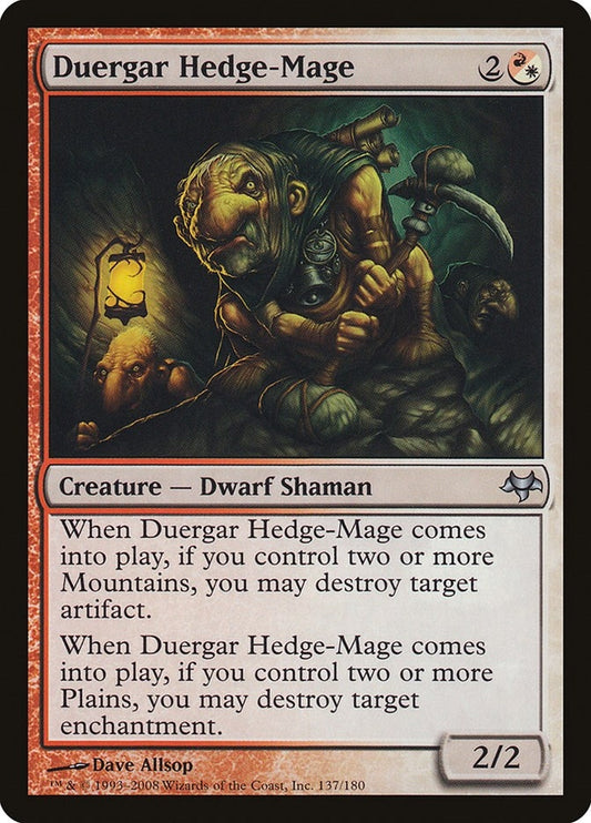Image for Duergar Hedge-Mage (137) - Magic: The Gathering