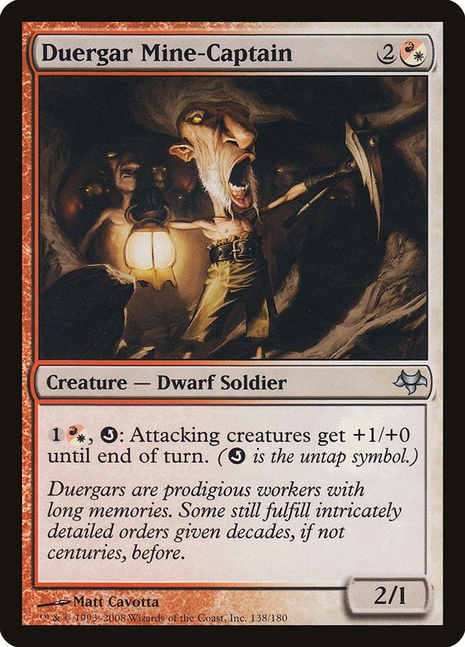 Image for Duergar Mine-Captain (138) - Magic: The Gathering