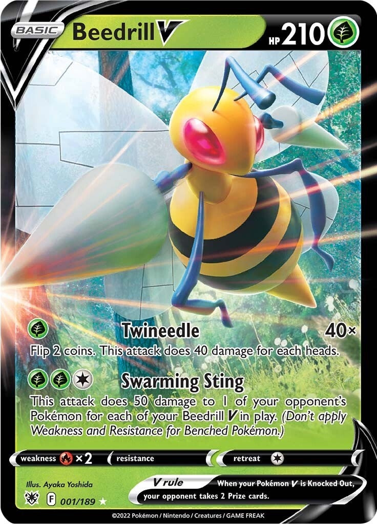 Image for Beedrill V (001/189) - Pokemon