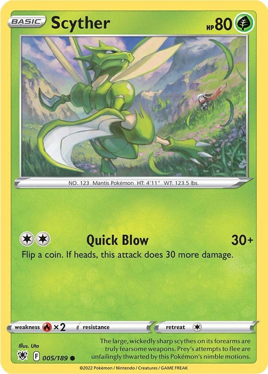 Image for Scyther (005) (005/189) - Pokemon