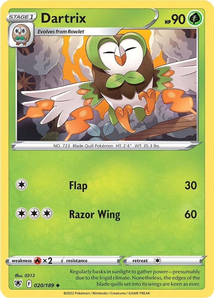 Image for Dartrix (020/189) - Pokemon