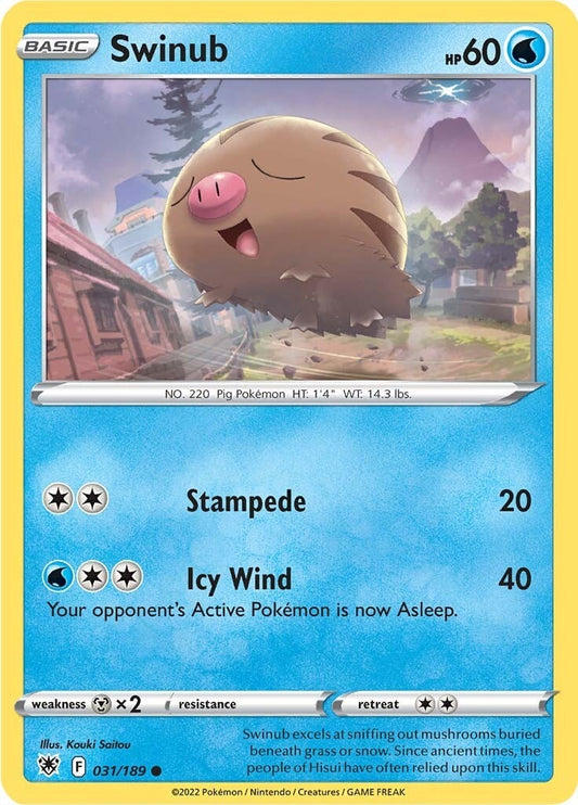 Image for Swinub (031/189) - Pokemon