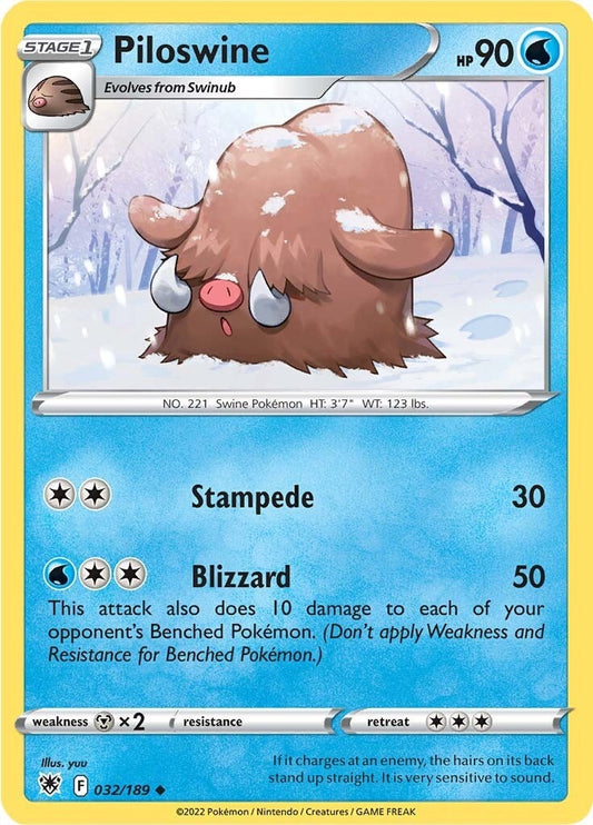 Image for Piloswine (032/189) - Pokemon