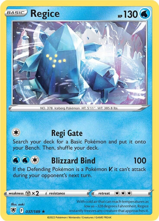 Image for Regice (037/189) - Pokemon
