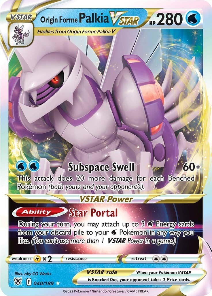 Image for Origin Forme Palkia VSTAR (040/189) - Pokemon