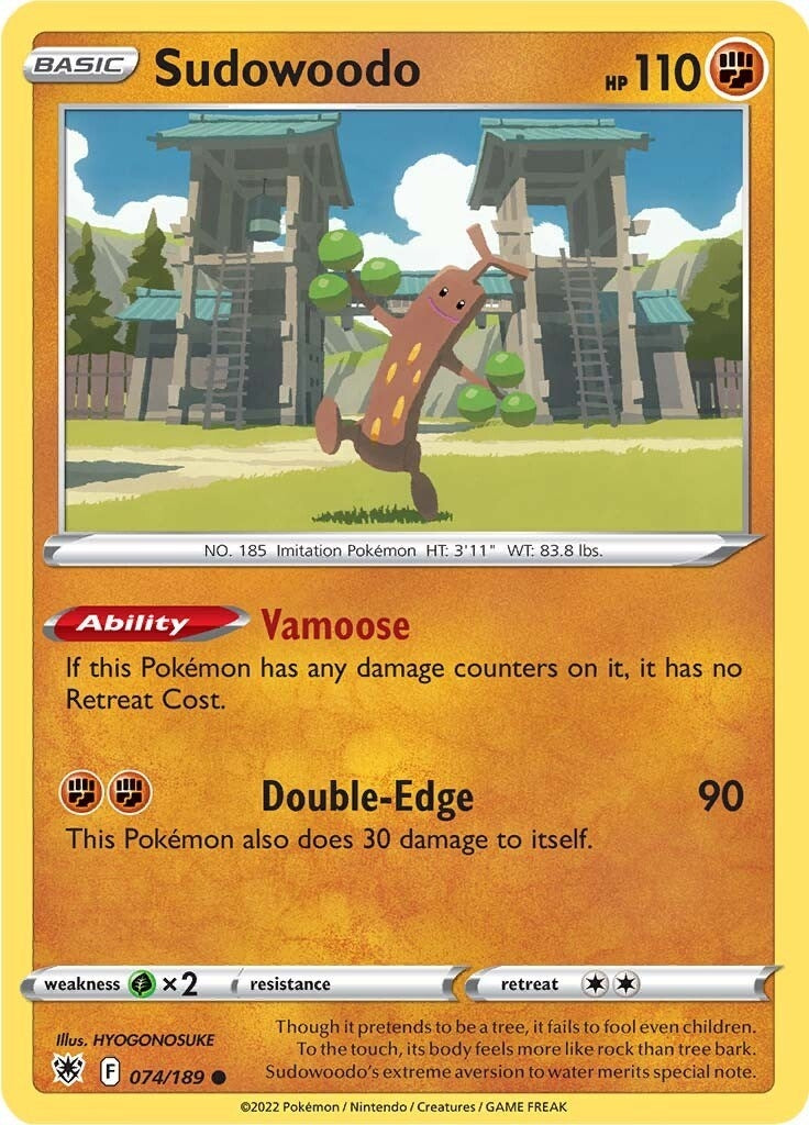 Image for Sudowoodo (074/189) - Pokemon