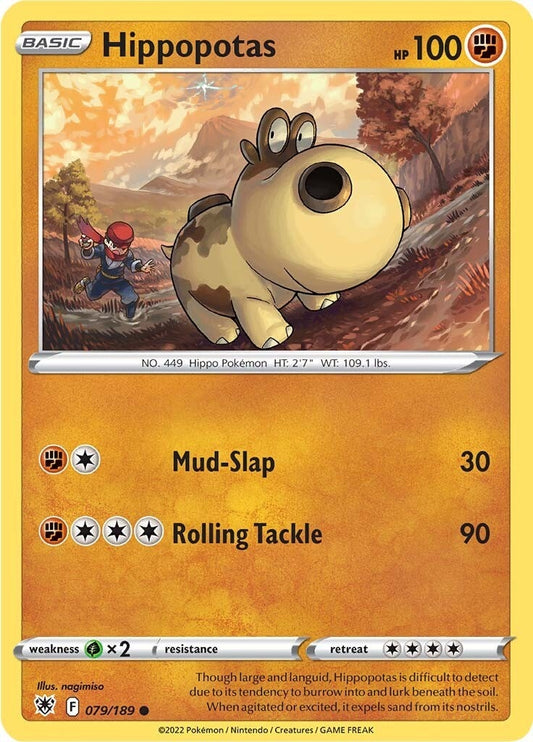 Image for Hippopotas (079/189) - Pokemon