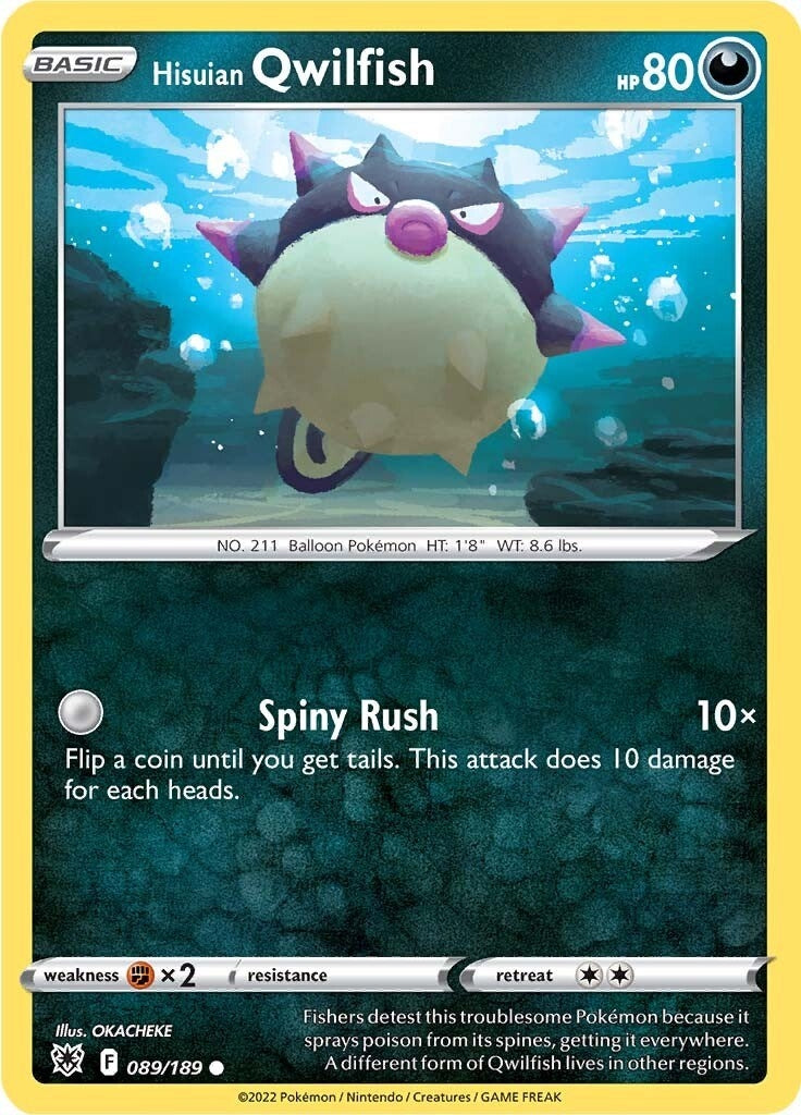 Image for Hisuian Qwilfish (89) (089/189) - Pokemon