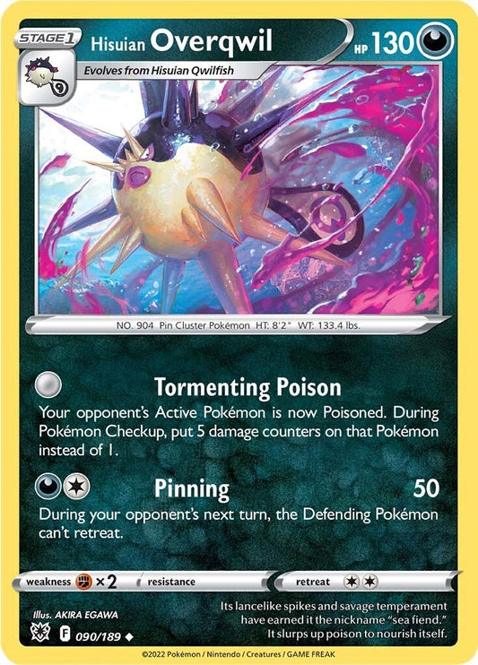 Image for Hisuian Overqwil (90) (090/189) - Pokemon