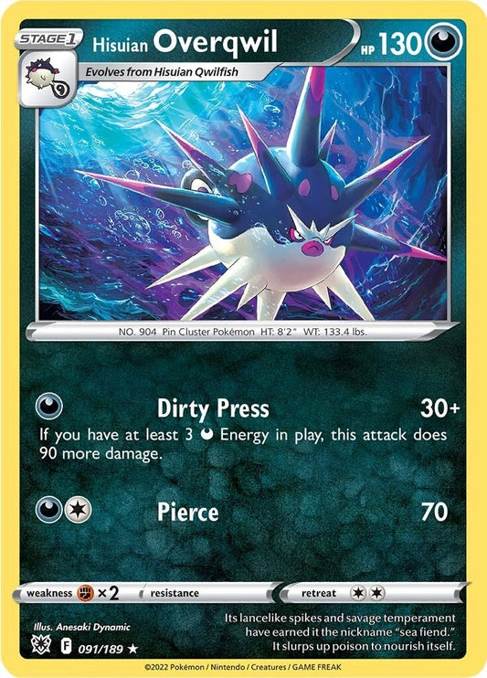 Image for Hisuian Overqwil (91) (091/189) - Pokemon