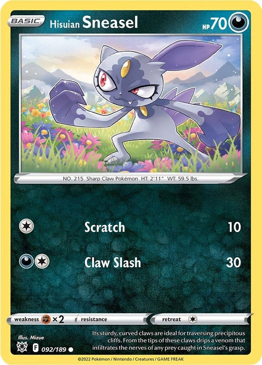 Image for Hisuian Sneasel (092/189) - Pokemon