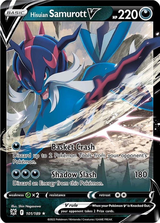 Image for Hisuian Samurott V (101/189) - Pokemon
