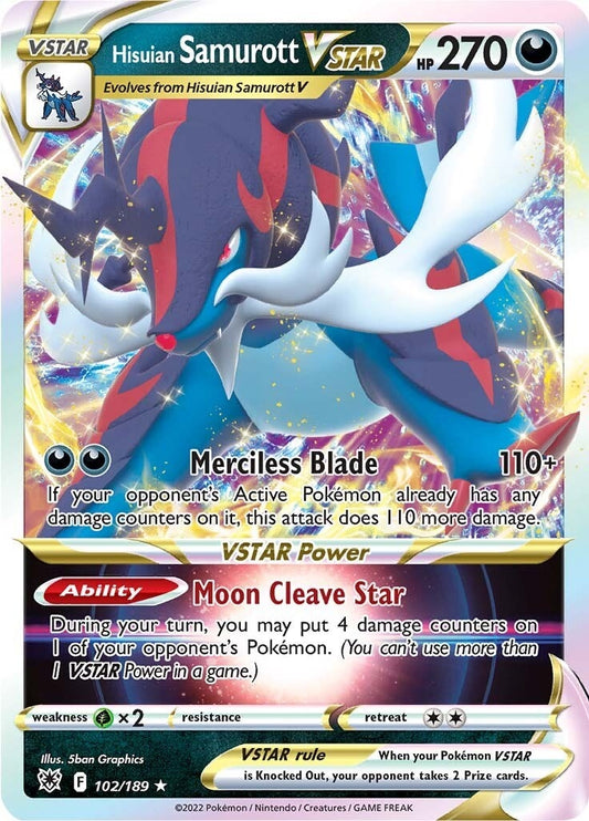 Image for Hisuian Samurott VSTAR (102/189) - Pokemon