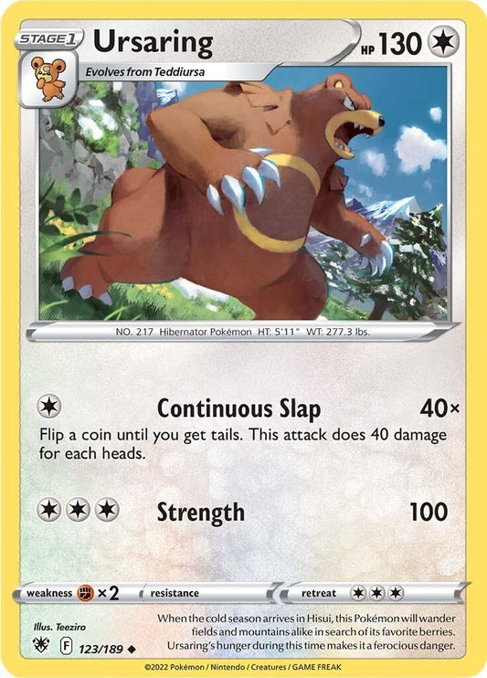 Image for Ursaring (123/189) - Pokemon