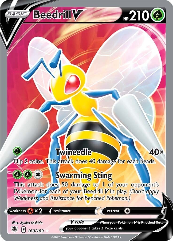 Image for Beedrill V (Full Art) (160/189) - Pokemon
