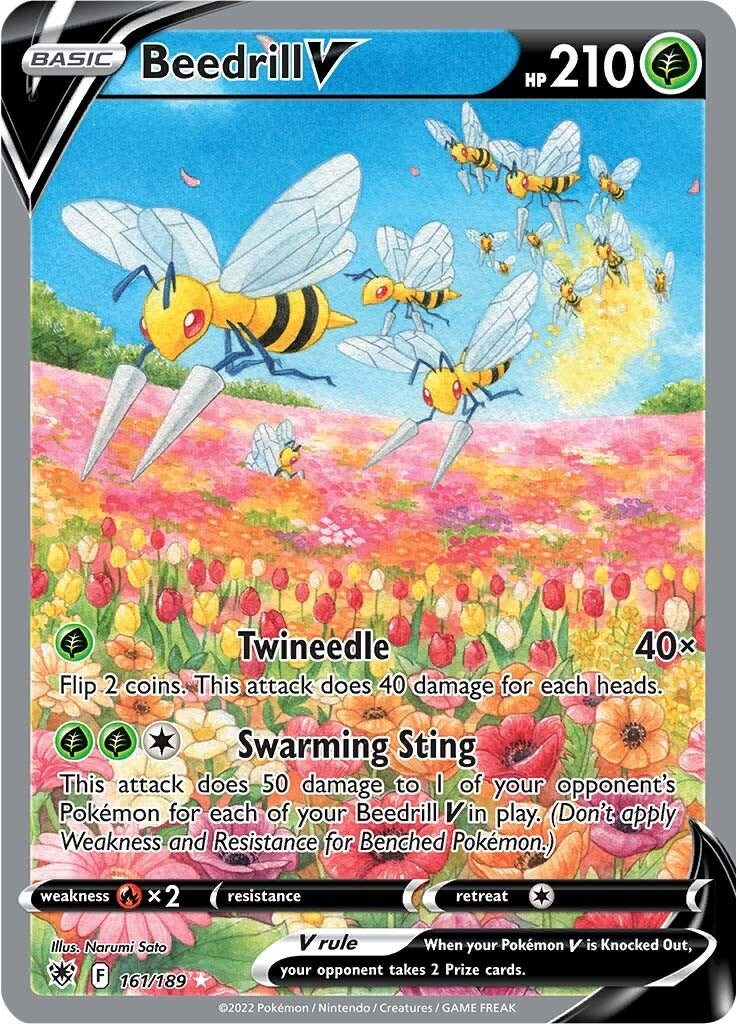 Image for Beedrill V (Alternate Full Art) (161/189) - Pokemon
