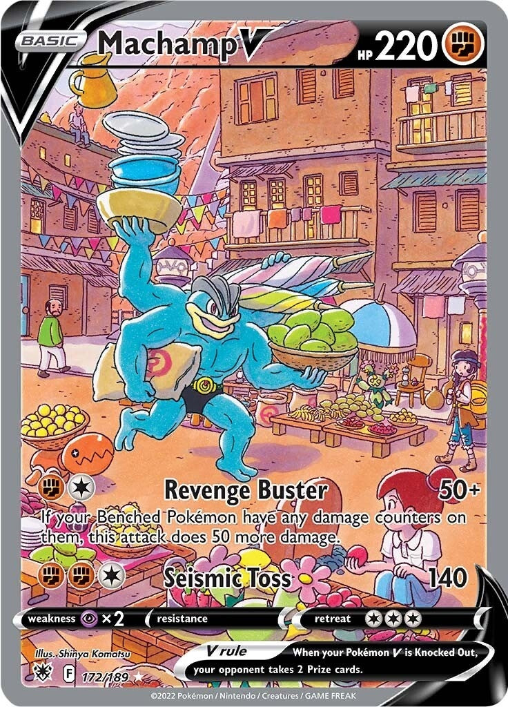 Image for Machamp V (Alternate Full Art) (172/189) - Pokemon