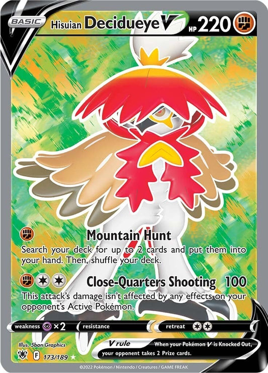 Image for Hisuian Decidueye V (Full Art) (173/189) - Pokemon