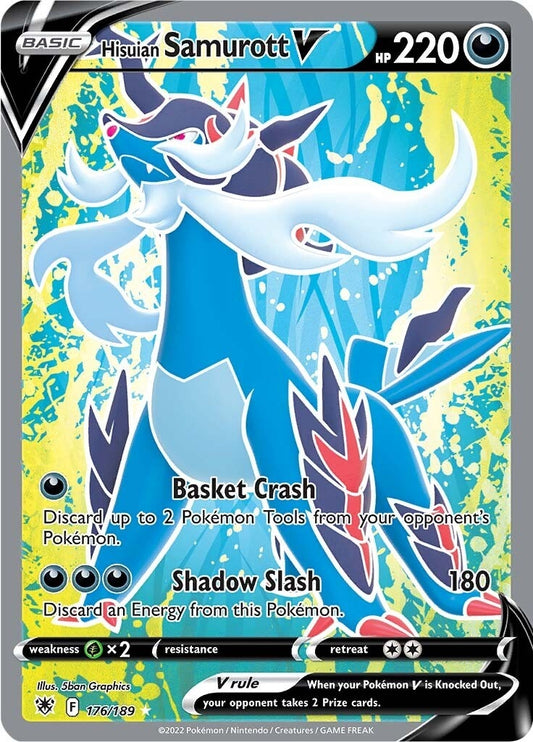 Image for Hisuian Samurott V (Full Art) (176/189) - Pokemon