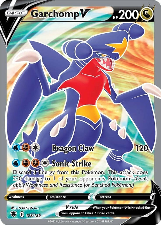 Image for Garchomp V (Full Art) (178/189) - Pokemon