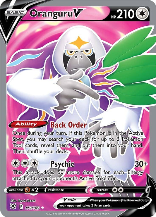 Image for Oranguru V (Full Art) (179/189) - Pokemon