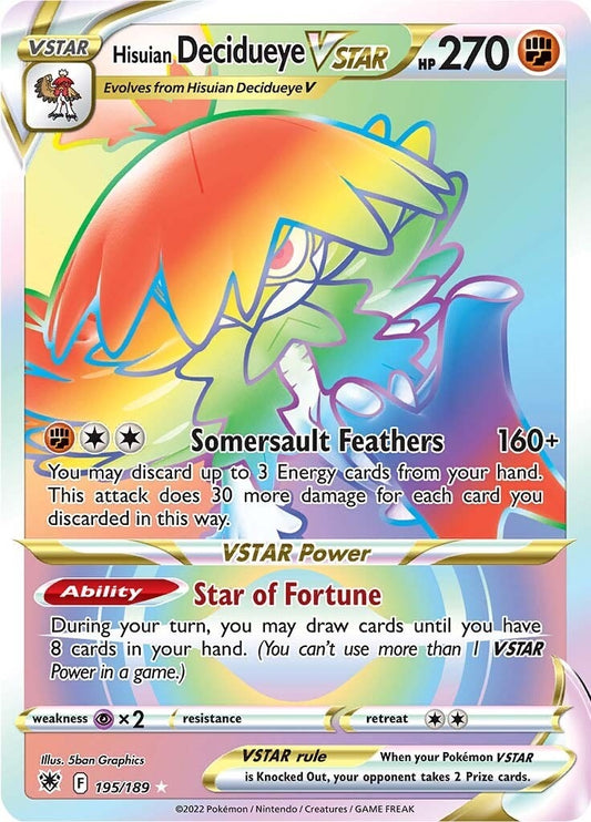 Image for Hisuian Decidueye VSTAR (Secret) (195/189) - Pokemon