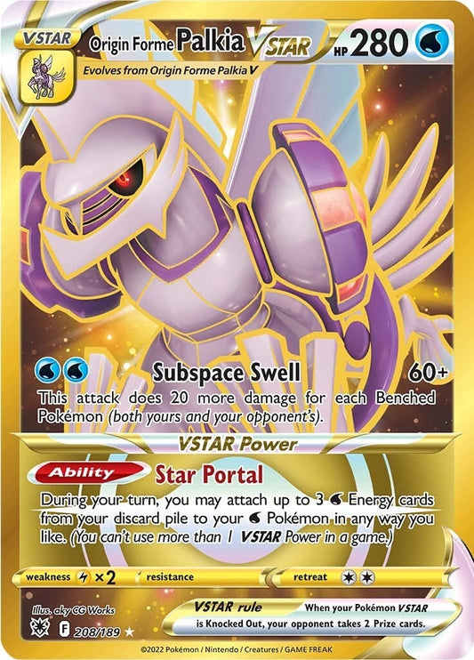 Image for Origin Forme Palkia VSTAR (Secret) (208) (208/189) - Pokemon