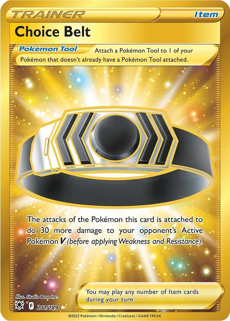 Image for Choice Belt (Secret) (211/189) - Pokemon