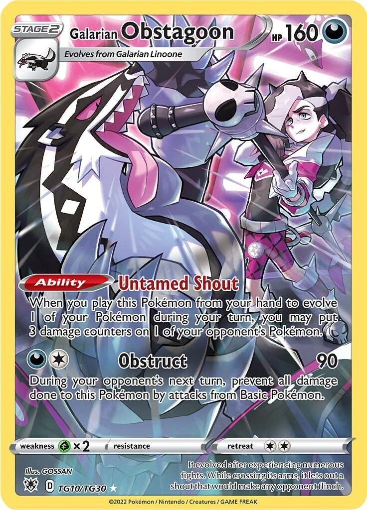 Image for Galarian Obstagoon (TG10/TG30) - Pokemon