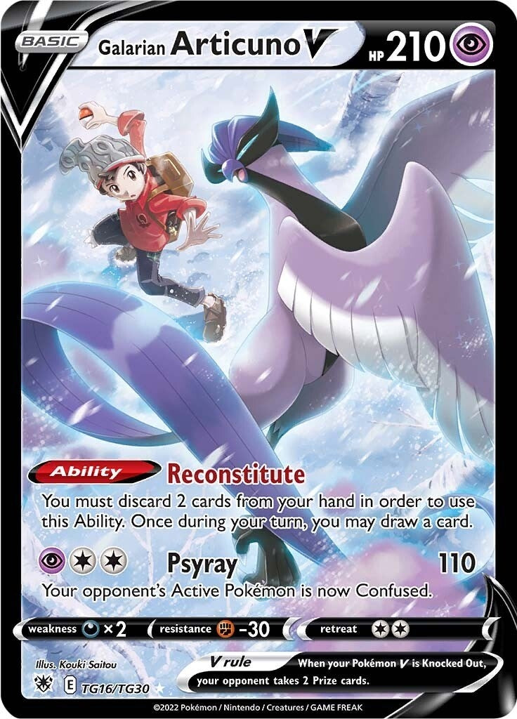 Image for Galarian Articuno V (TG16/TG30) - Pokemon